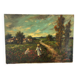 Signed Italian landscape
