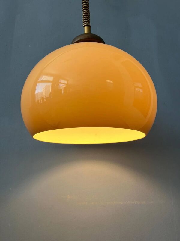 Lampe à suspension champignon vintage de l'ère spatiale