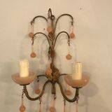 Wall light pair Murano 1950