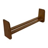 Vintage wooden wall shelve rack bookshelf in wood minimalist