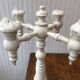 Wooden candlestick