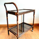 Rattan and smoked glass rolling service