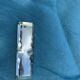 6 knife holders and a bottle bottom, glass, beveled mirror