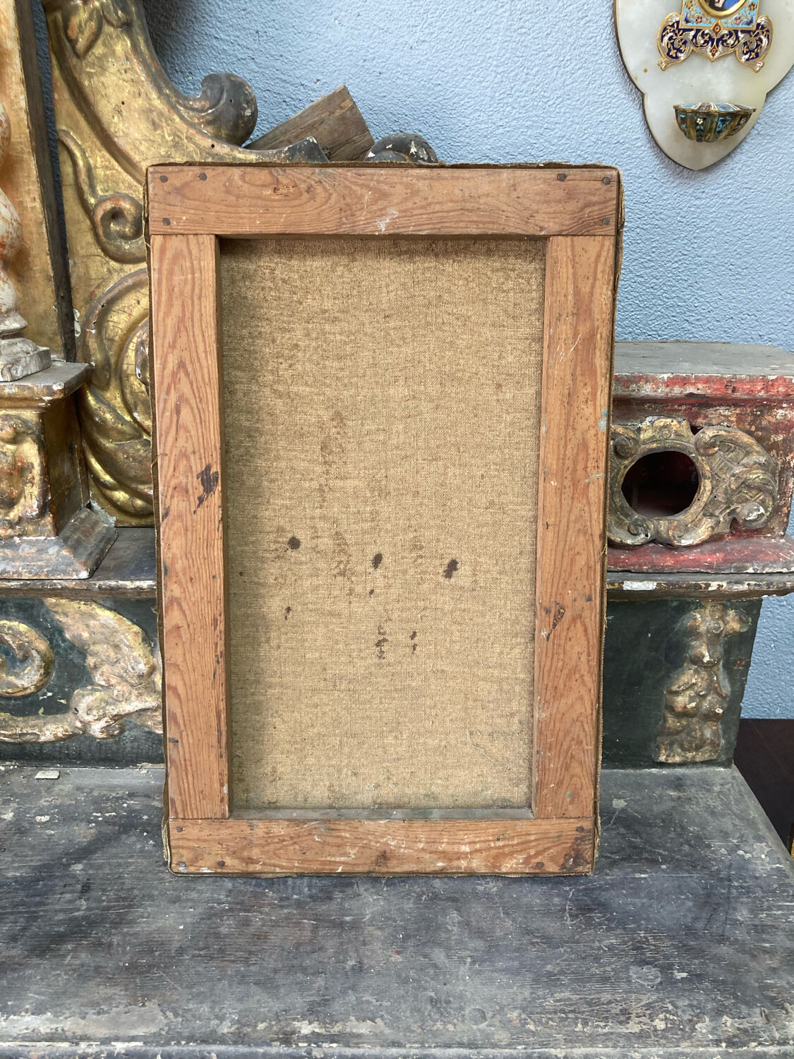 Oil on canvas of the Blessed Virgin