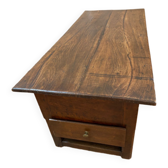 Solid oak kneader with drawer