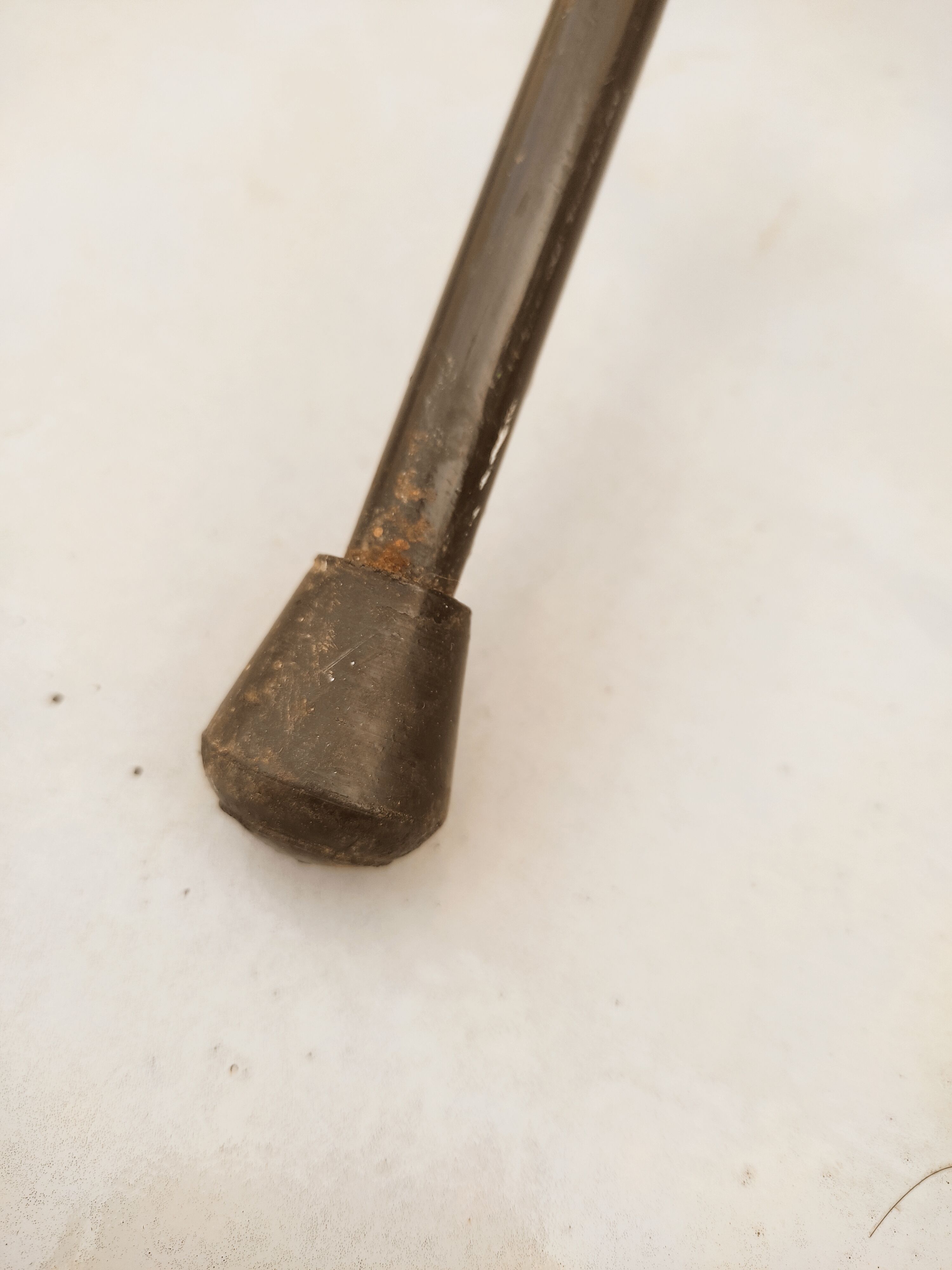 Tripod floor lamp 50s / wool lampshade