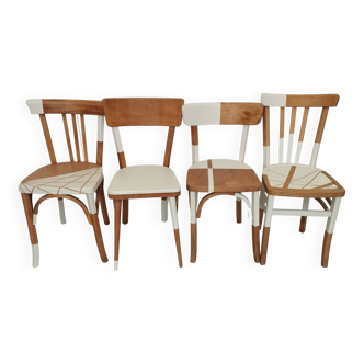 Feather white bistro chairs