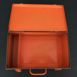 Orange metal box