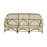 Banquette rotin 3 places