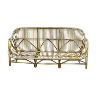 Bench rattan 3 seats