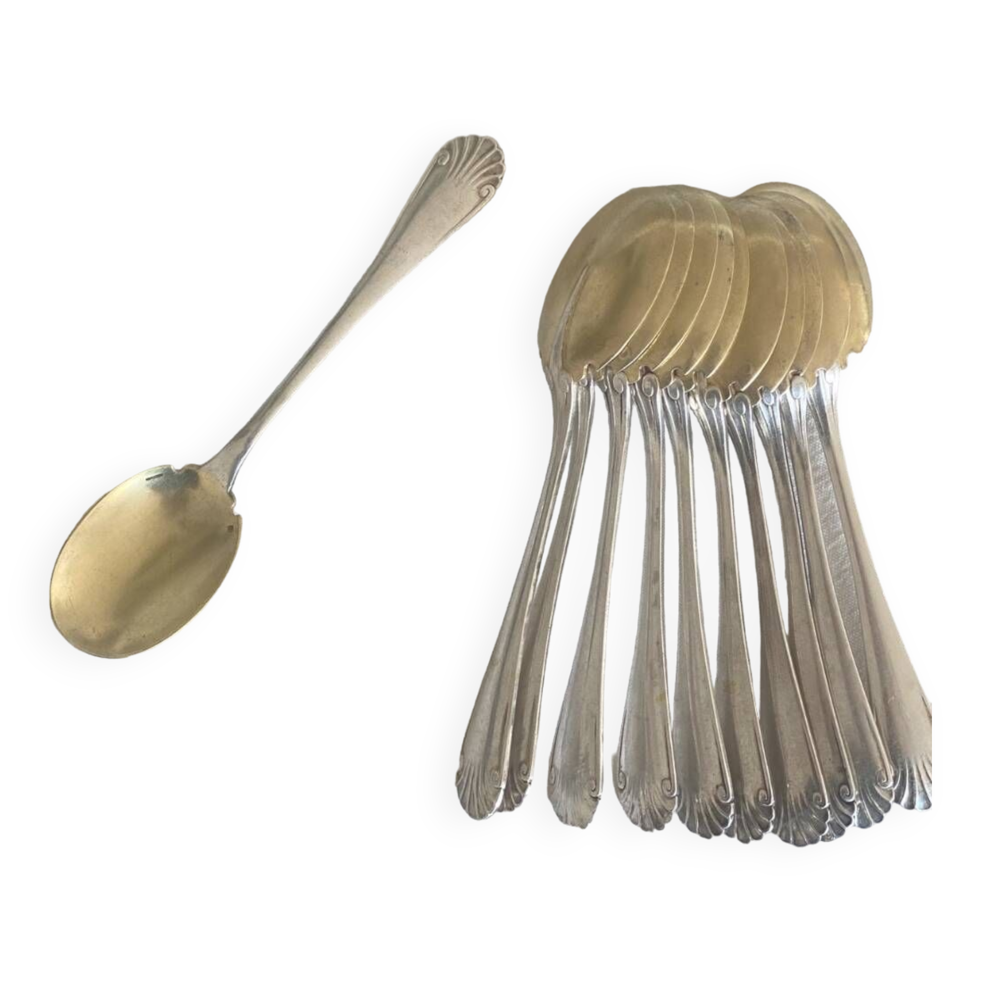 Christofle sorbet spoons (x11)