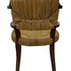Art Deco chair minimalist oak wicker minimalist design