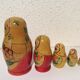 Vintage ancient Russian Matriochka dolls