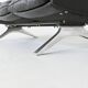 De Sede model DS-31 three-seat sofa black leather Switzerland 1970