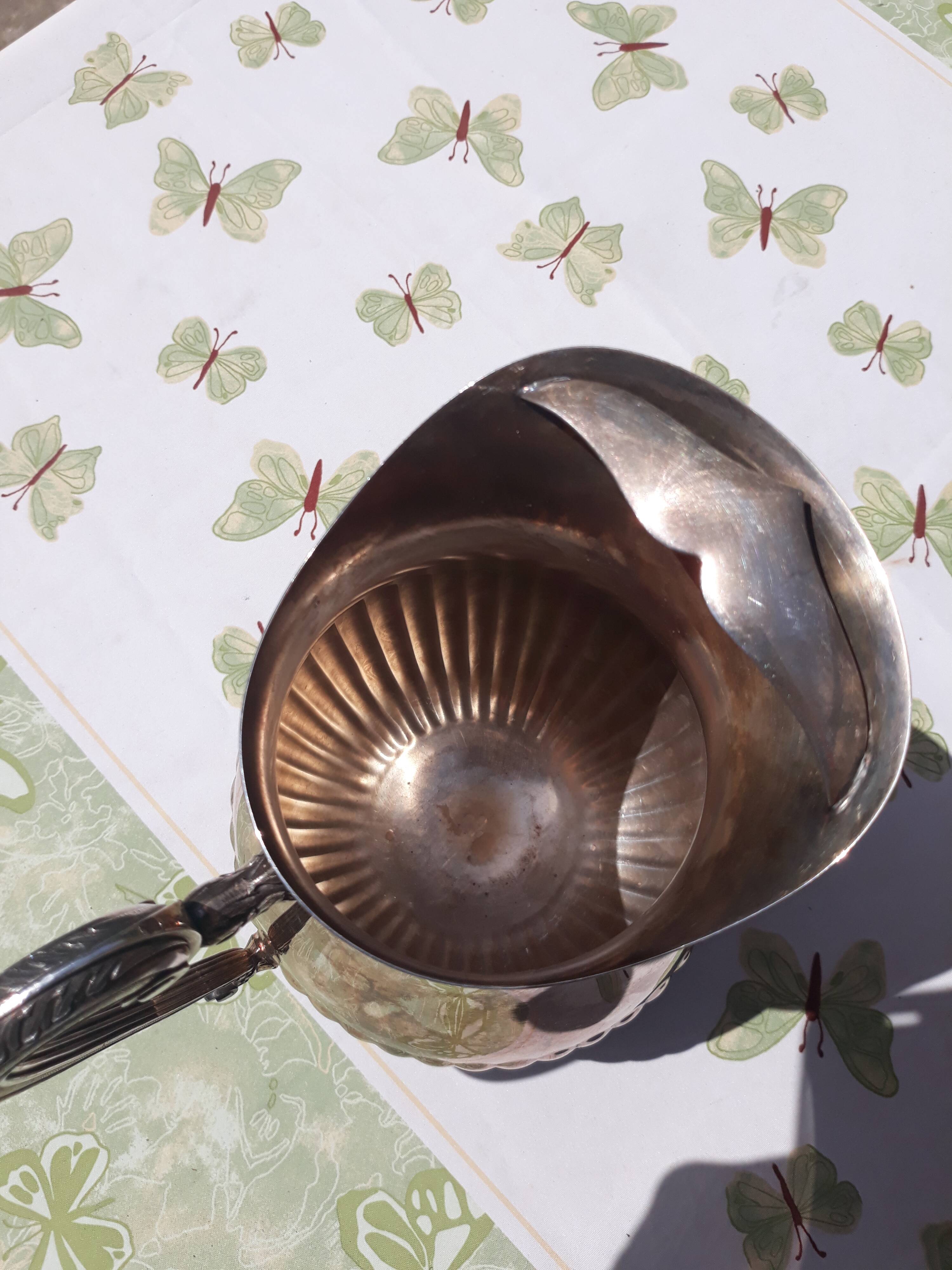 Silver-plated metal jug Christophe Gallia Marly model