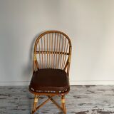 Bamboo and rattan chairs circa 60/70 from maison drucker