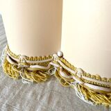 Vintage suspension lampshade with fringes