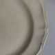 Set of 4 ivory Sarreguemines plates with gadroons