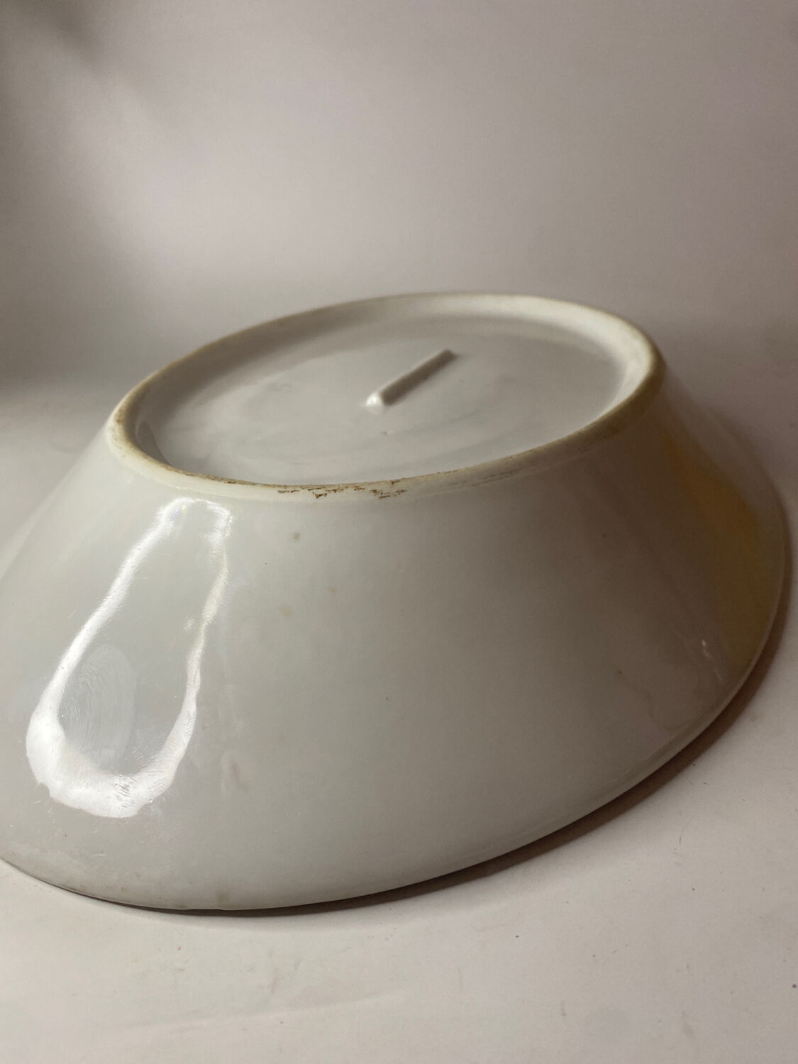 White porcelain dish