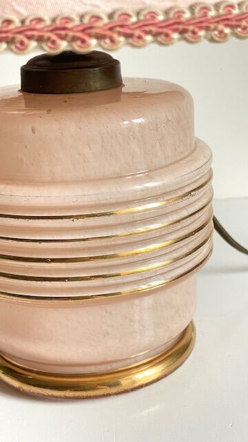 Clichy Glass Art Deco Lamp