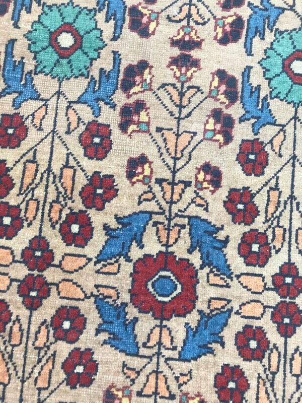 Pretty handmade old persian rug