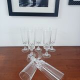 Set of 7 champagne flutes