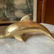 Vintage brass dolphin