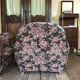 Pair of armchair club tapestry art deco
