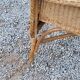 Pair of armchairs and bench in rattan and bamboo from the 60s/70s