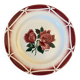 Vintage Cibon Digoin Sarreguemines France Decorative Plate with Rose M