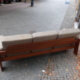 Scandinavian sofa in teak and wool À.S mobler vintage 60s Danish design