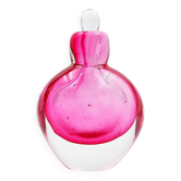 Flacon de parfum « Sommerso » en verre rose et transparent
