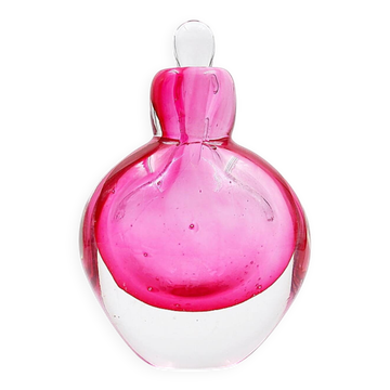 “Sommerso” perfume bottle in pink and transparent glass