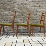 Set of 3 Scandinavian chairs from the 1960s.