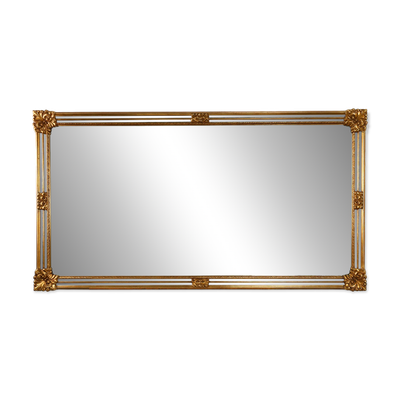 Miroir de style baroque du 20e siècle par Deknudt en résine dorée, Belgique