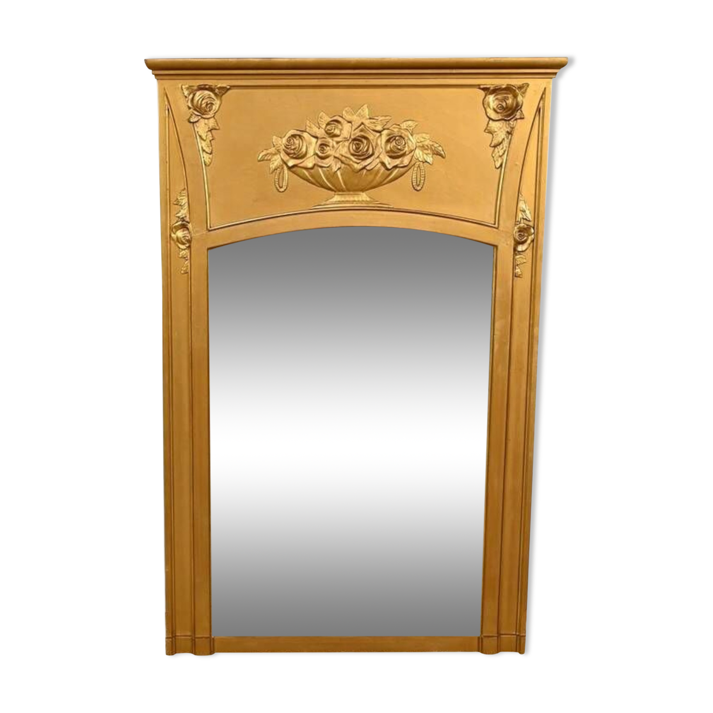 Wooden Mirror and Golden Staff, Louis XVI style – 1930