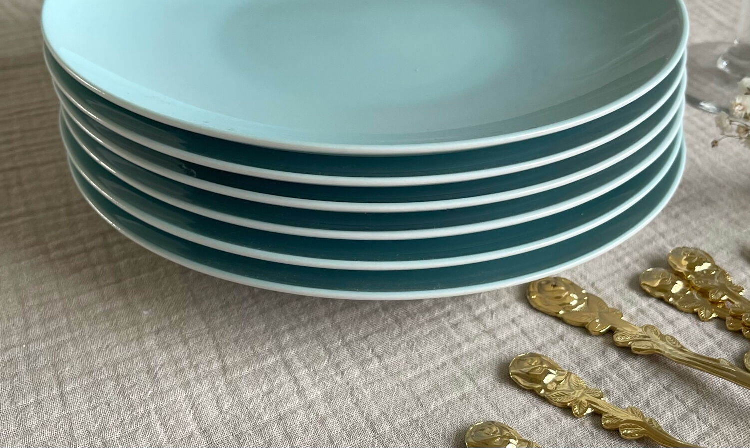 6 Guy Degrenne dessert plates