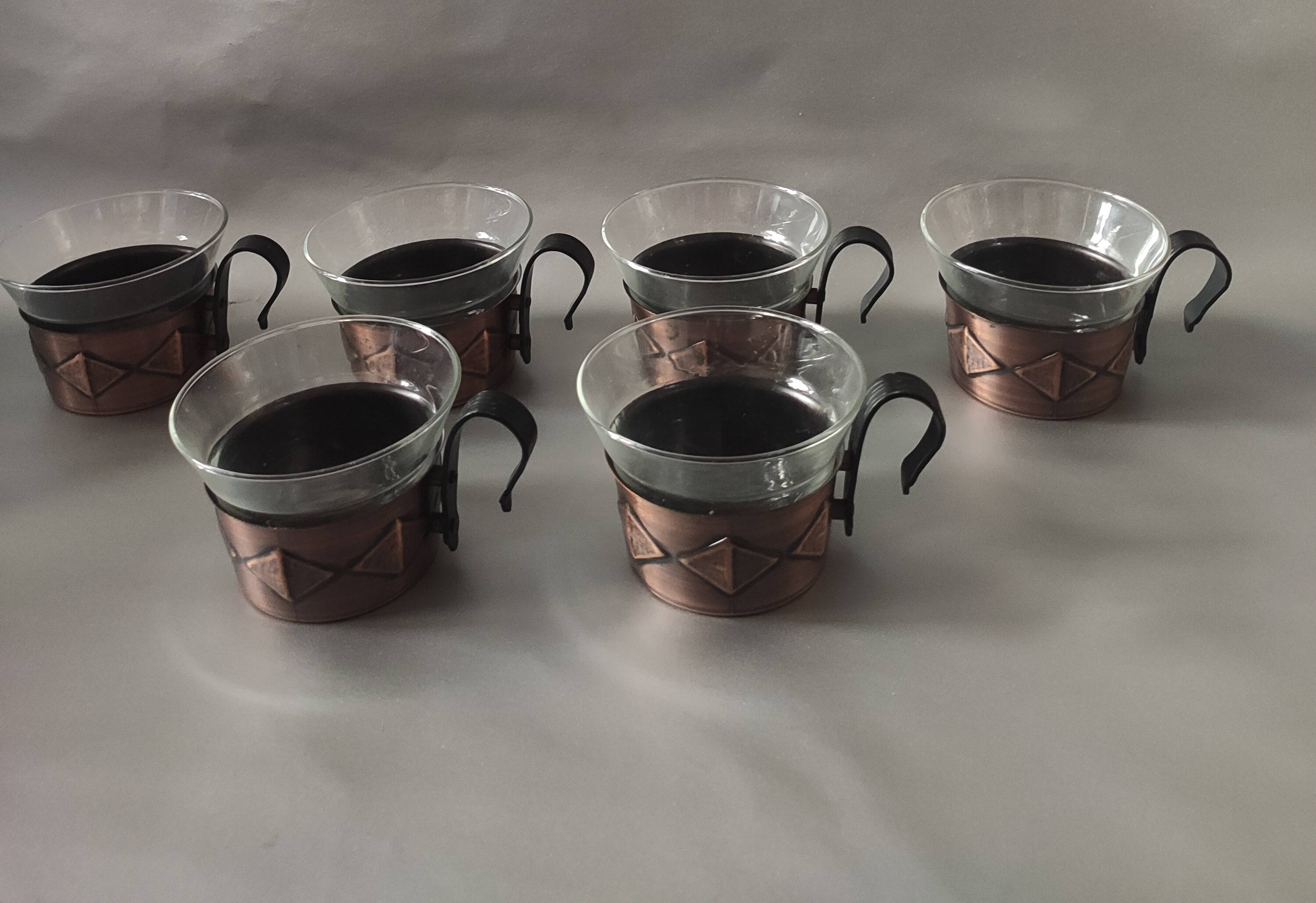 Vintage tea service, Mainz Jenaer Glass