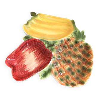 Appetizer serving bowl with raw fruit and vegetables