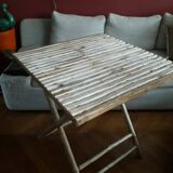 Table pliante très originale en bambou