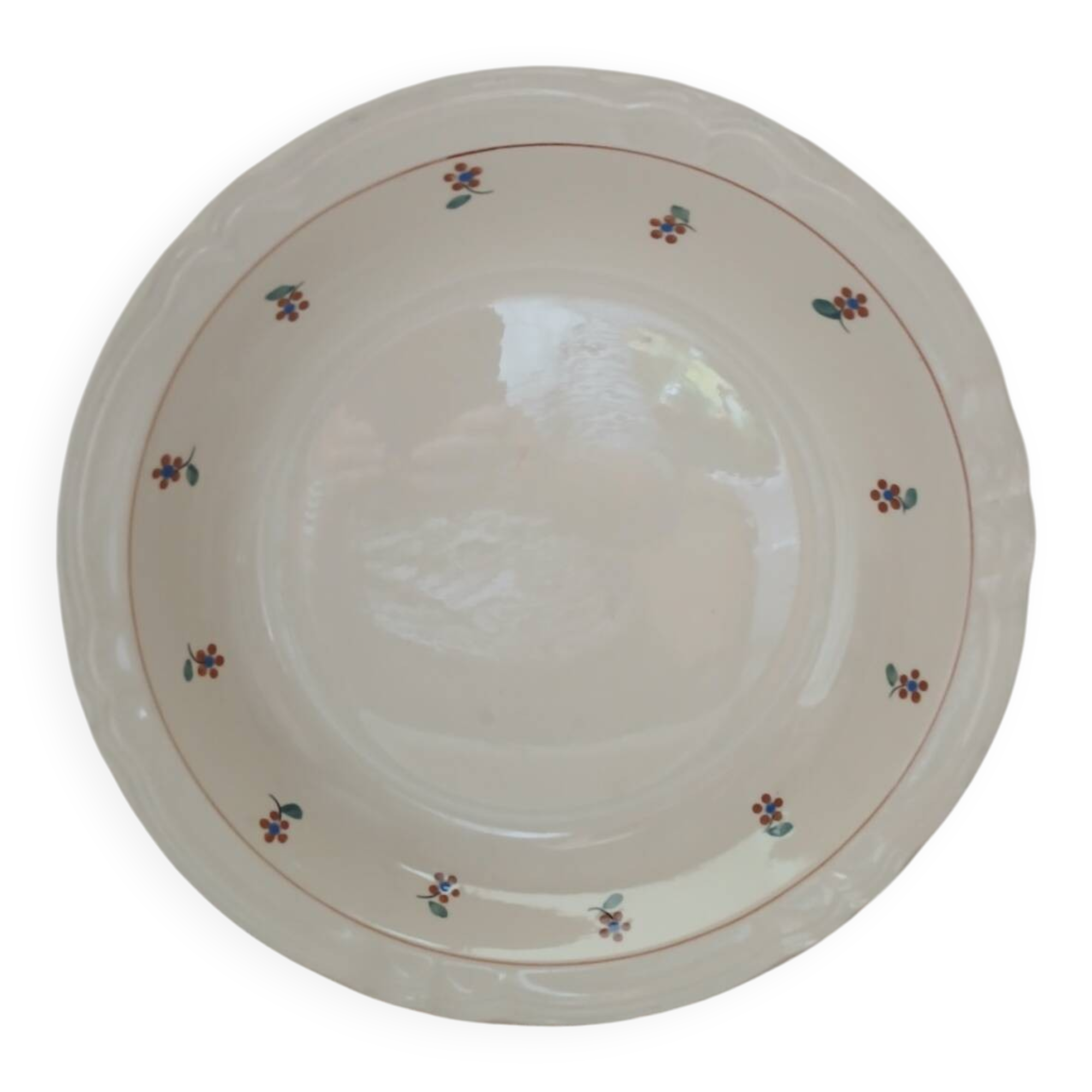 Old Sarreguemines "Arromanches" dish