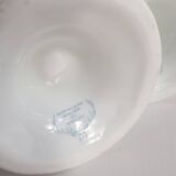 Service de 2 tasses à café sur pied en porcelaine de Limoges mazagrans, atelier du tabalou
