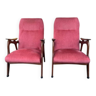 2 vintage armchairs