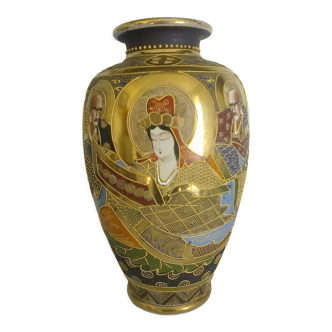 Large Satsuma vase, early twentieth, H-36 cm.