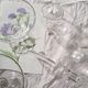 Set of 7 glasses of crystal champagne 1940s