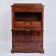 Secretary – Mahogany – Intarsia & Flame Structure – 4 Drawers – 1840s