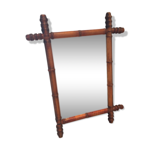 miroir bambou vintage