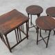 Set of Four Oak Barley Twist Nesting Tables, England, circa 1900n