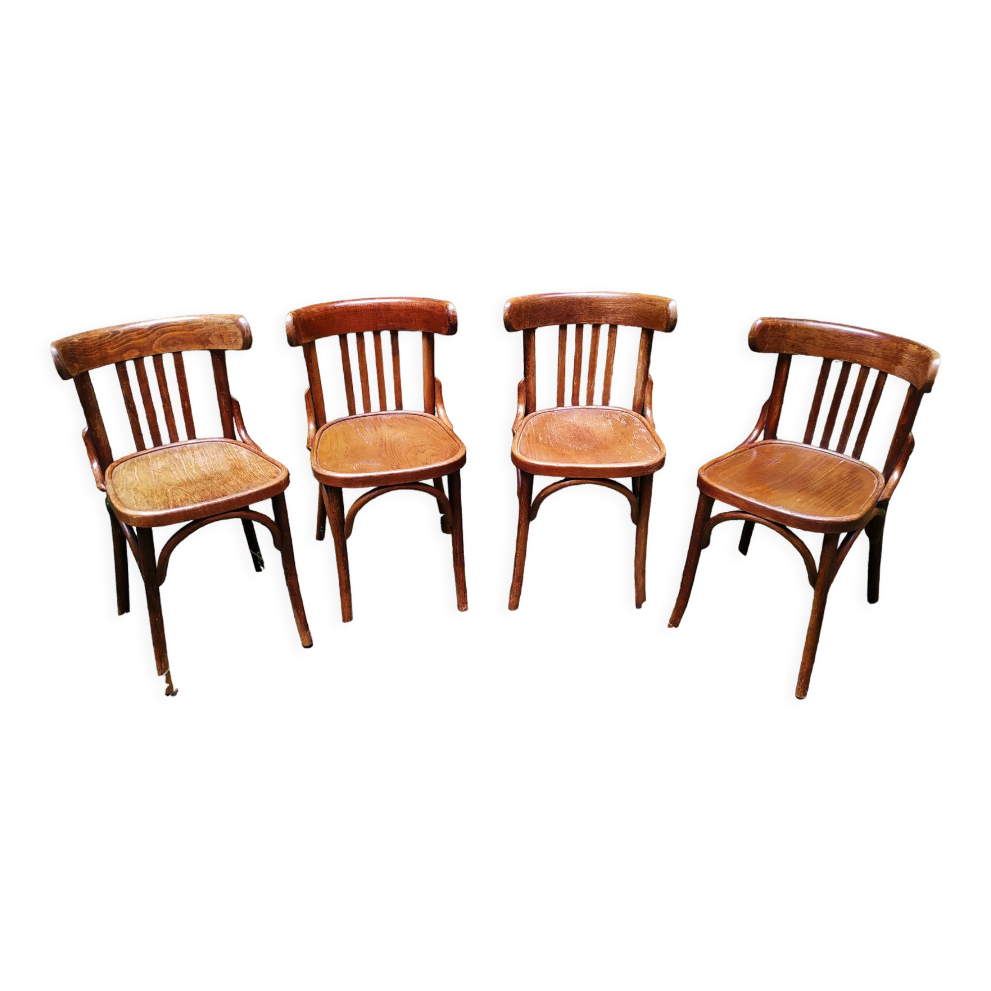 Series of four bistro chairs