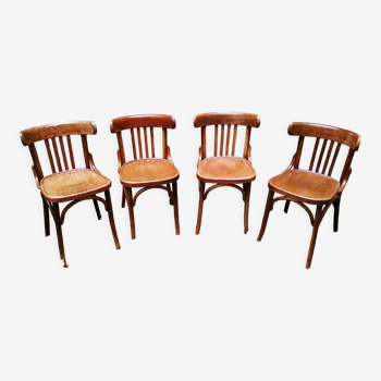 Series of four bistro chairs